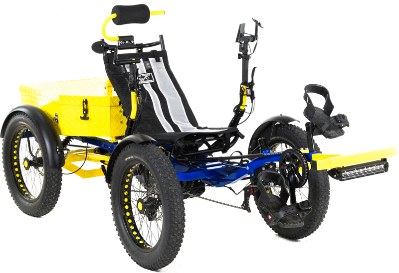 Revolution eQuad RWD RS - Pedal-Electric Hybrid Recumbent Quad