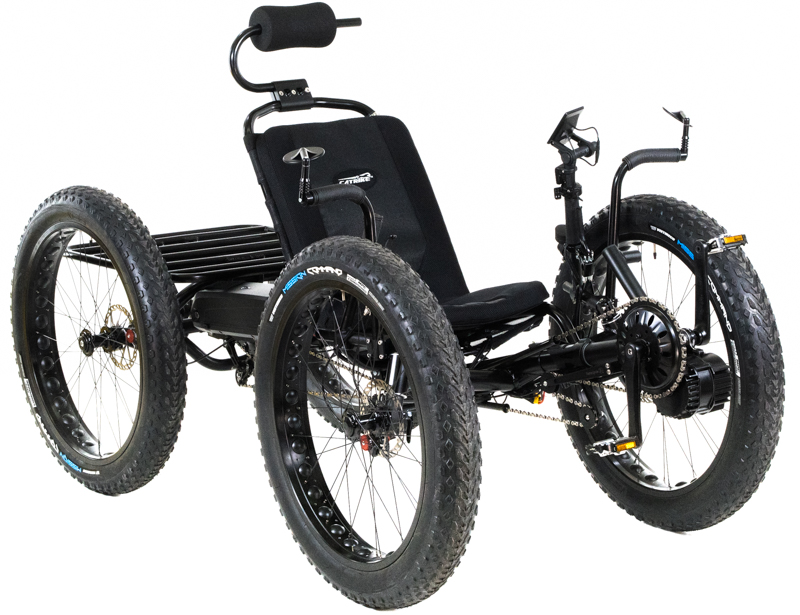 Charles' Satin Black Catrike Fat Cat-4 Quad trike