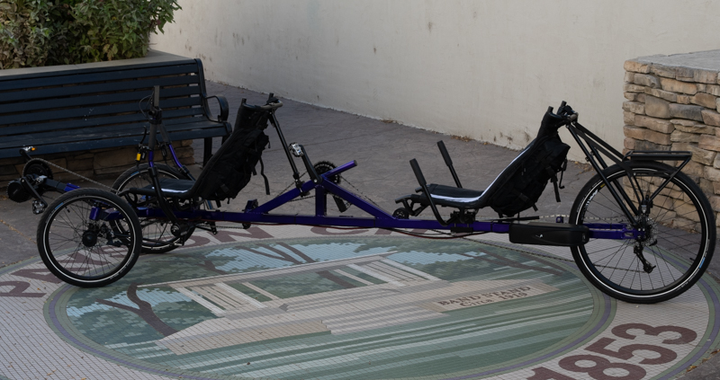 Bart's Candy Purple UTCustom T2 Tandem Recumbent