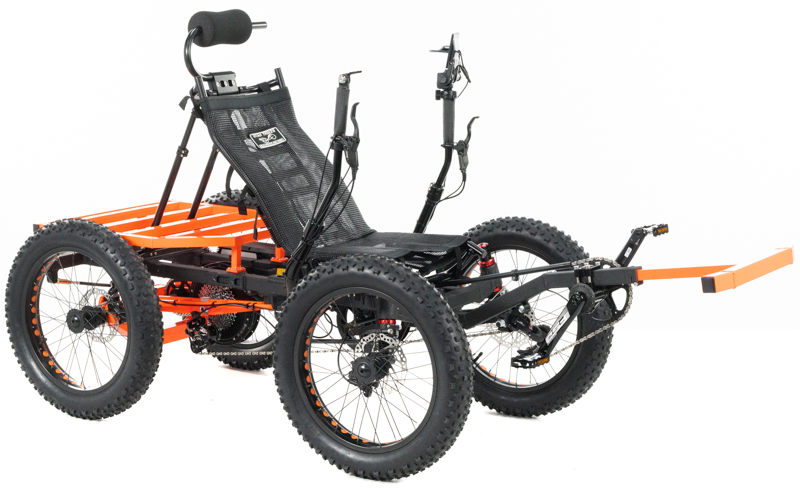 Revolution eQuad RWD RS - Pedal-Electric Hybrid Recumbent Quad