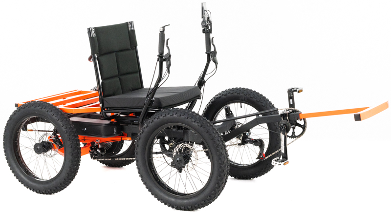 Revolution eQuad RWD RS - Pedal-Electric Hybrid Recumbent Quad