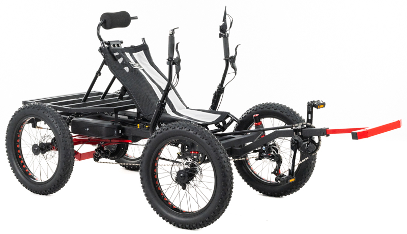 Revolution eQuad RWD RS - Pedal-Electric Hybrid Recumbent Quad