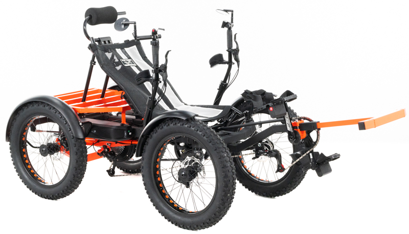 Revolution eQuad RWD RS - Pedal-Electric Hybrid Recumbent Quad