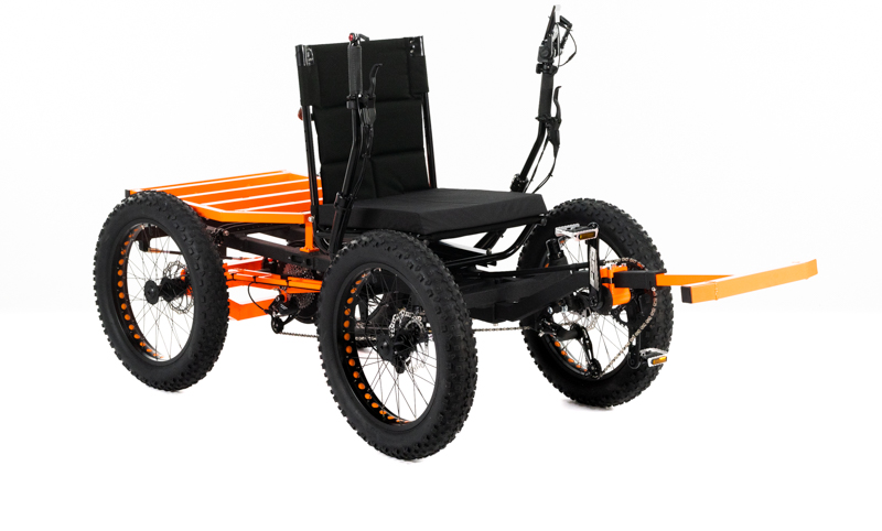 Revolution eQuad RWD RS - Pedal-Electric Hybrid Recumbent Quad