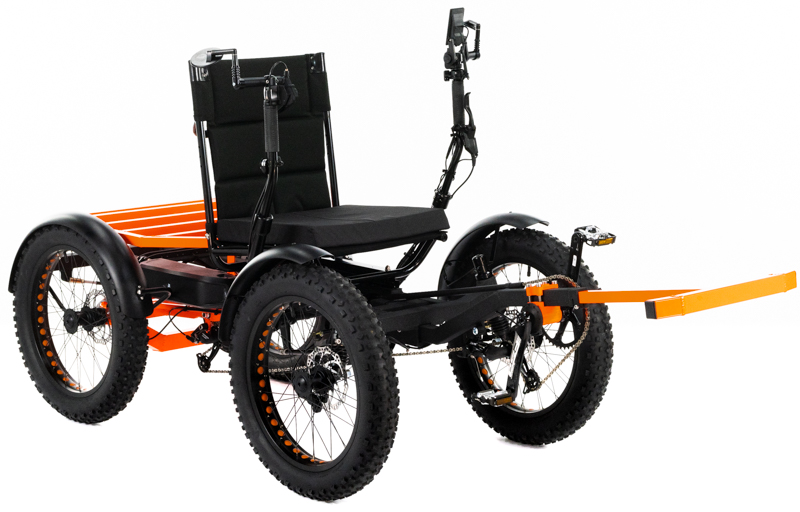 Revolution eQuad RWD RS - Pedal-Electric Hybrid Recumbent Quad
