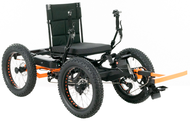 Revolution eQuad RWD RS - Pedal-Electric Hybrid Recumbent Quad