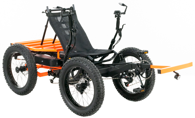 Revolution eQuad RWD RS - Pedal-Electric Hybrid Recumbent Quad