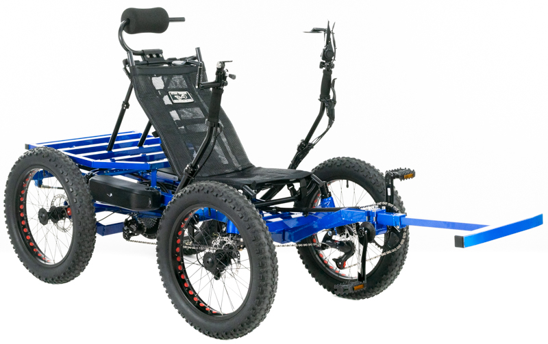 Revolution eQuad RWD RS - Pedal-Electric Hybrid Recumbent Quad