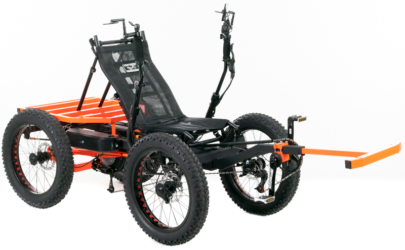 Revolution eQuad RWD RS - Pedal-Electric Hybrid Recumbent Quad