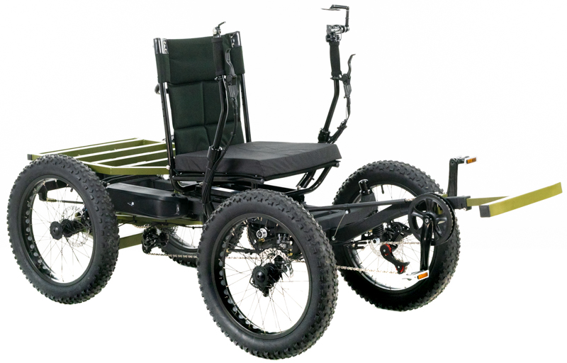 Revolution eQuad RWD RS - Pedal-Electric Hybrid Recumbent Quad
