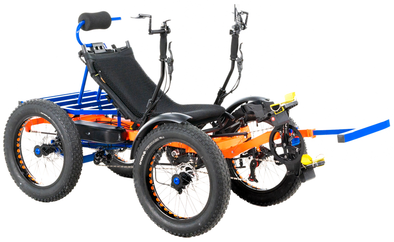 Revolution eQuad RWD RS - Pedal-Electric Hybrid Recumbent Quad
