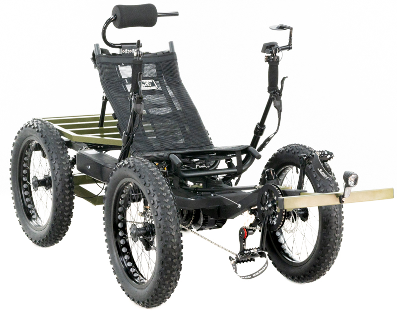 Revolution eQuad RWD RS - Pedal-Electric Hybrid Recumbent Quad