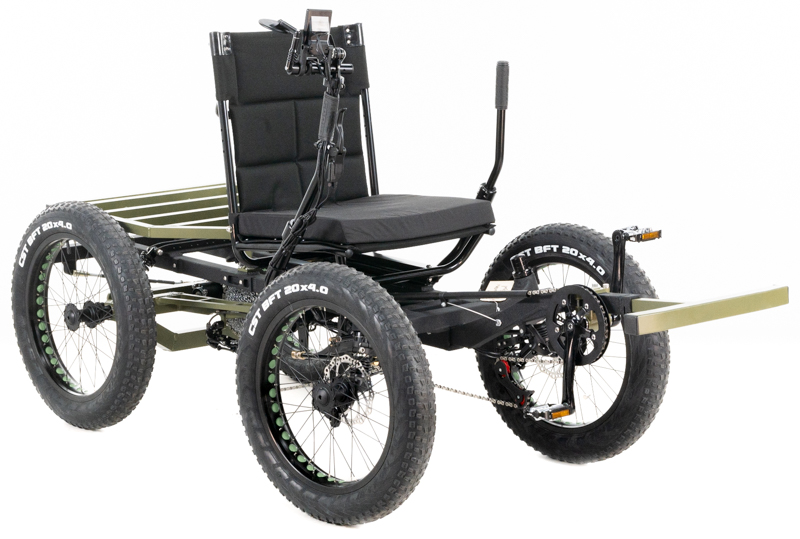 Revolution eQuad RWD RS - Pedal-Electric Hybrid Recumbent Quad