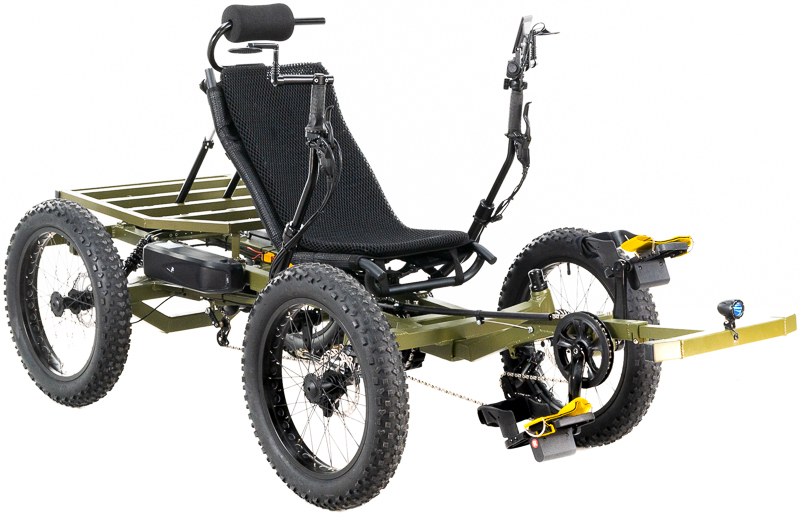 Revolution eQuad RWD RS - Pedal-Electric Hybrid Recumbent Quad