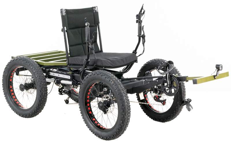 Revolution eQuad RWD RS - Pedal-Electric Hybrid Recumbent Quad