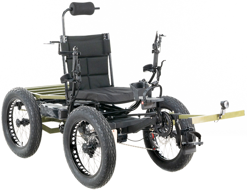 Revolution eQuad RWD RS - Pedal-Electric Hybrid Recumbent Quad