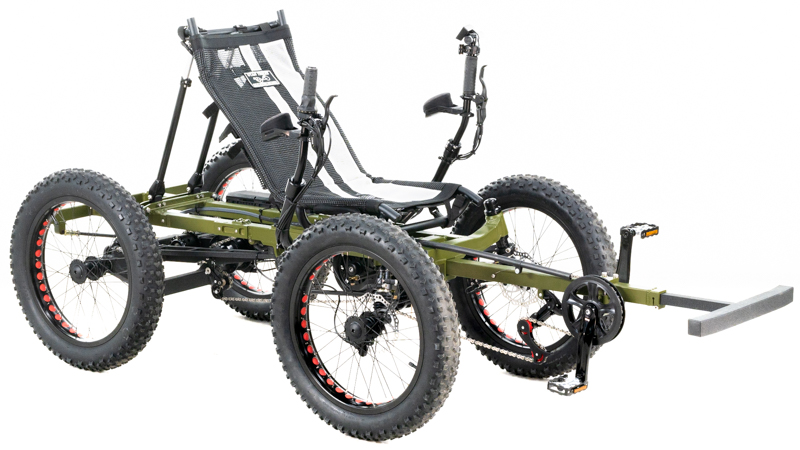 Revolution eQuad RWD RS - Pedal-Electric Hybrid Recumbent Quad