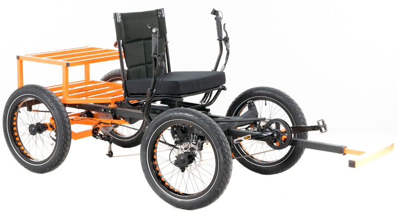 Revolution eQuad RWD RS - Pedal-Electric Hybrid Recumbent Quad