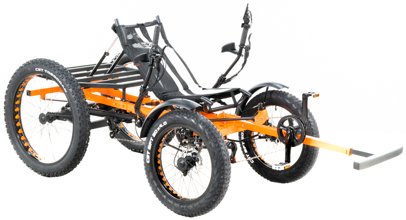 Revolution eQuad RWD RS - Pedal-Electric Hybrid Recumbent Quad