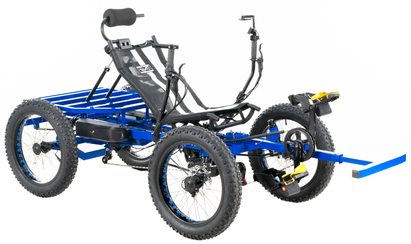 Revolution eQuad RWD RS - Pedal-Electric Hybrid Recumbent Quad