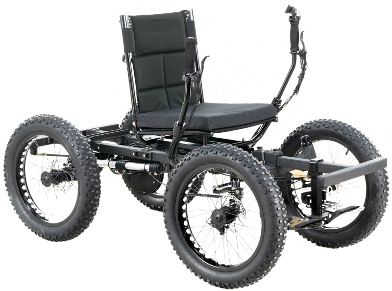 Leslie's Crinkle Black NotAWheelchair Rig