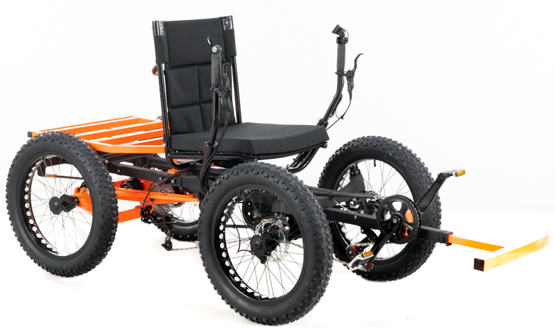 Revolution eQuad RWD RS - Pedal-Electric Hybrid Recumbent Quad