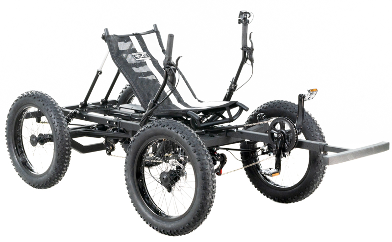 Revolution eQuad RWD RS - Pedal-Electric Hybrid Recumbent Quad