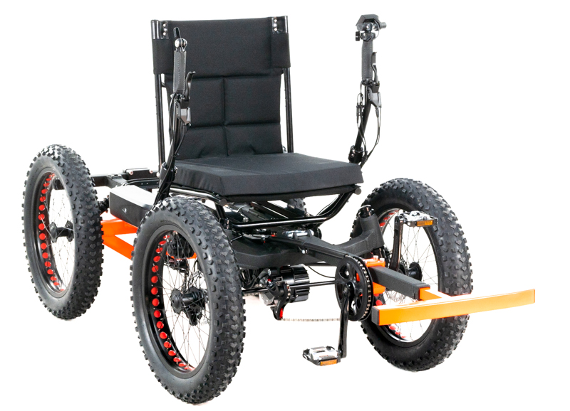 Revolution eQuad RWD RS - Pedal-Electric Hybrid Recumbent Quad
