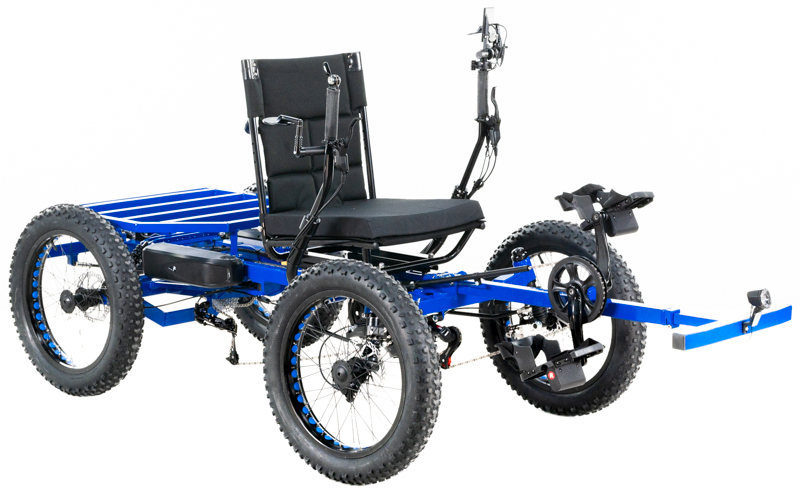 Revolution eQuad RWD RS - Pedal-Electric Hybrid Recumbent Quad