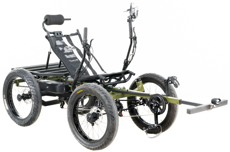 Revolution eQuad RWD RS - Pedal-Electric Hybrid Recumbent Quad