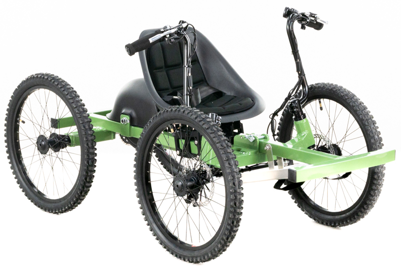 Kayla's Dark Green NotAWheelchair Kids Rig