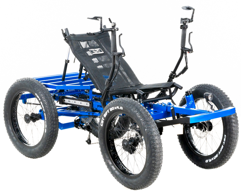 Revolution eQuad RWD RS - Pedal-Electric Hybrid Recumbent Quad