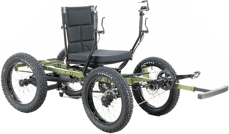 Revolution eQuad RWD RS - Pedal-Electric Hybrid Recumbent Quad