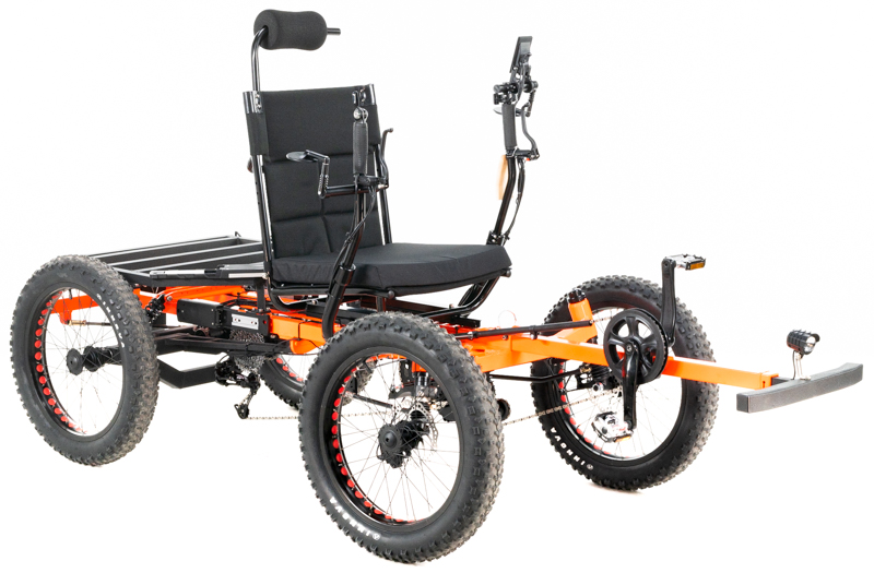 Revolution eQuad RWD RS - Pedal-Electric Hybrid Recumbent Quad