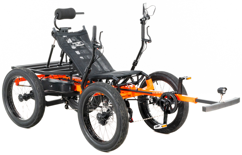 Revolution eQuad RWD RS - Pedal-Electric Hybrid Recumbent Quad