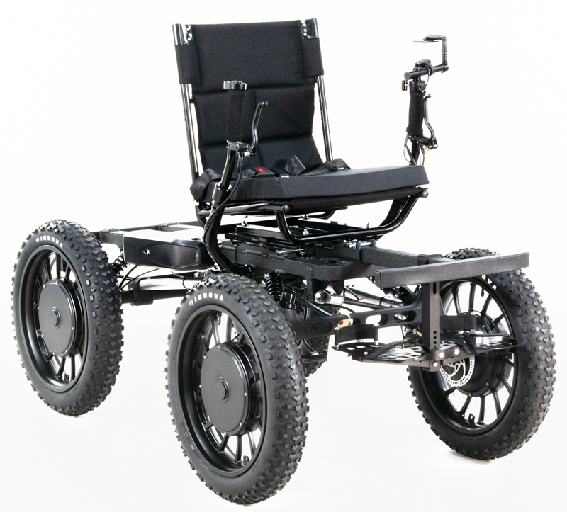 Sean's Crinkle Black NotAWheelchair Big Rig
