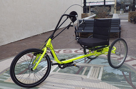 hand powered recumbent trike