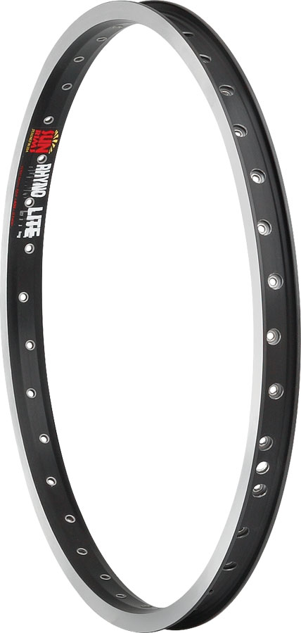 Sun Ringle Rhyno Lite Rim - 24in, Black/Silver, 36H, Clincher, Schraeder 