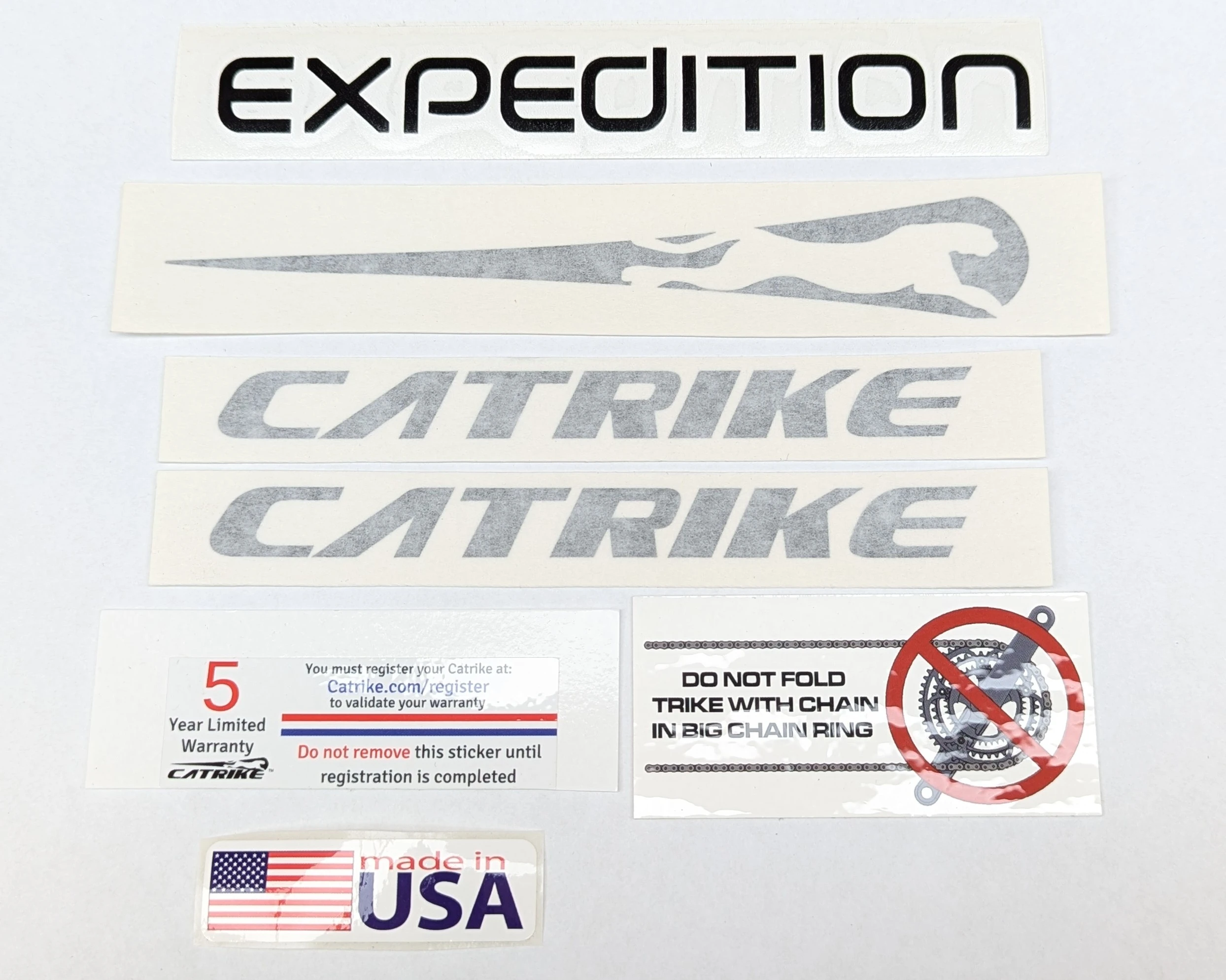 Catrike Expedition Decal Pack - Black