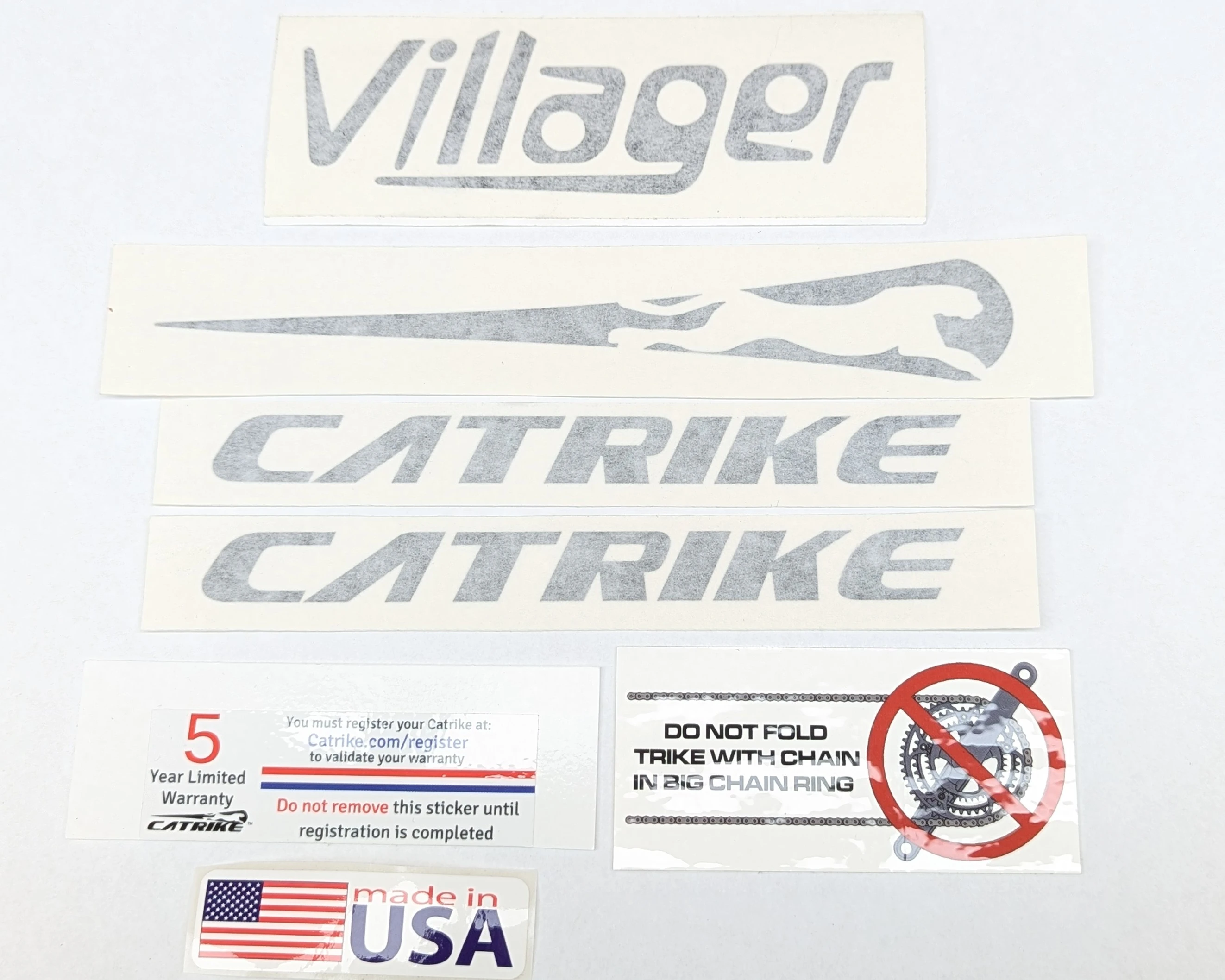 Catrike Villager Decal Pack - Black