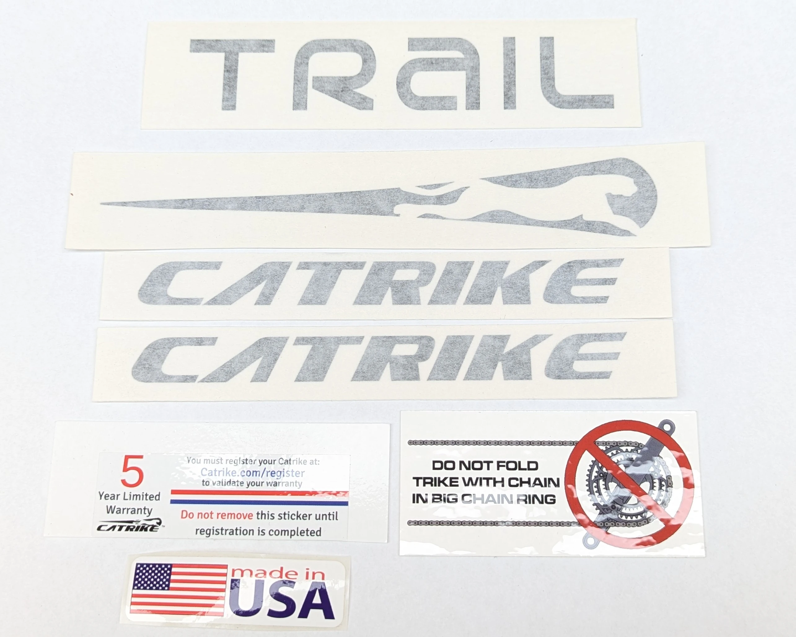Catrike Trail Decal Pack - Black