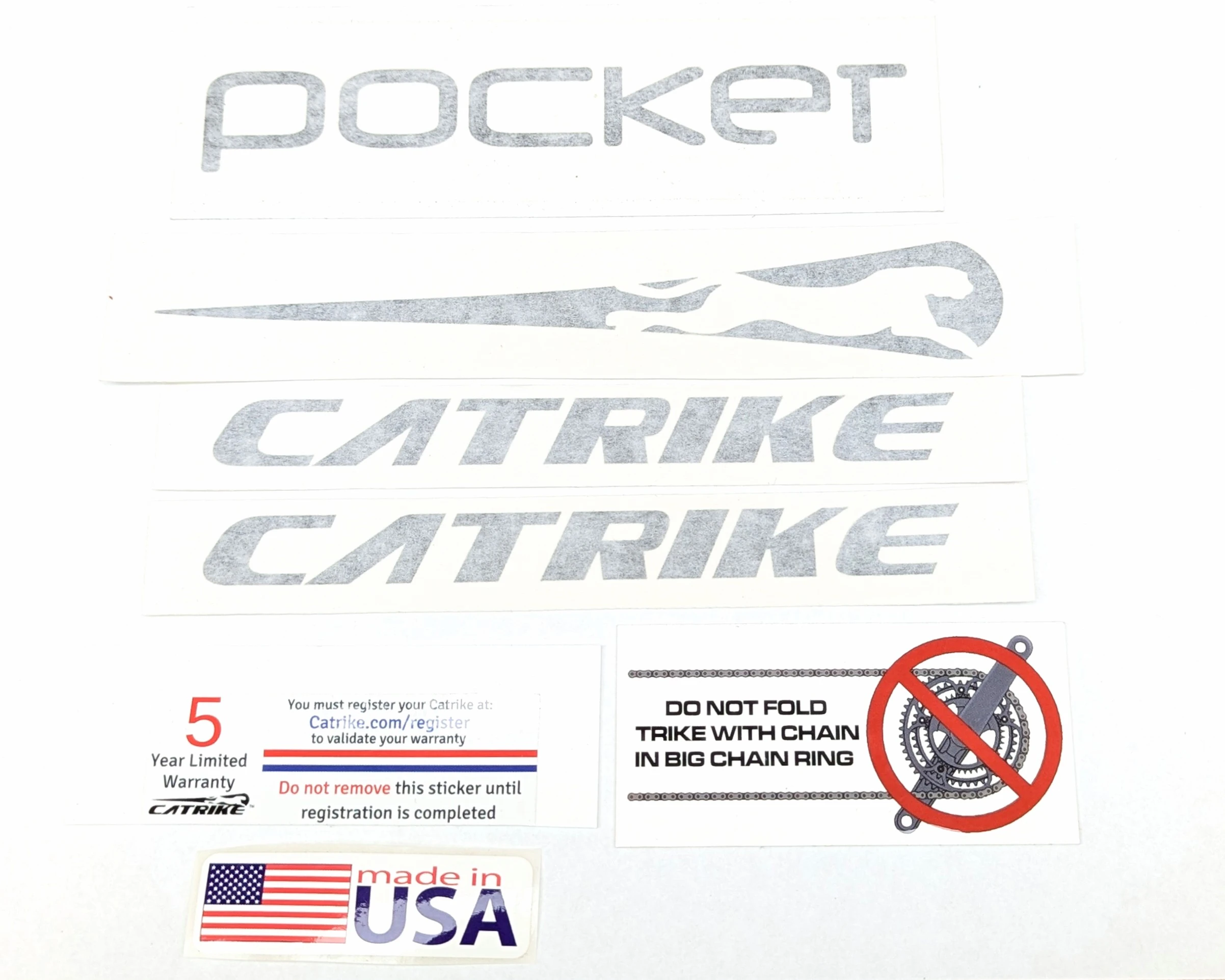 Catrike Pocket Decal Pack - Black