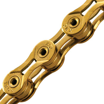 KMC X9SL Chain - 9 Speed 116 Links Ti Nitride Gold (each)