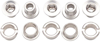 Problem Solvers Chainring Bolts - Silver Chromoly 