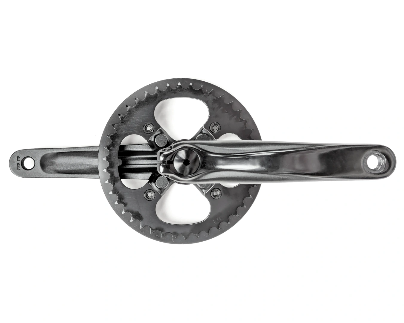 Azub 42t Single Crankset with Chain Guard - 170mm, Black