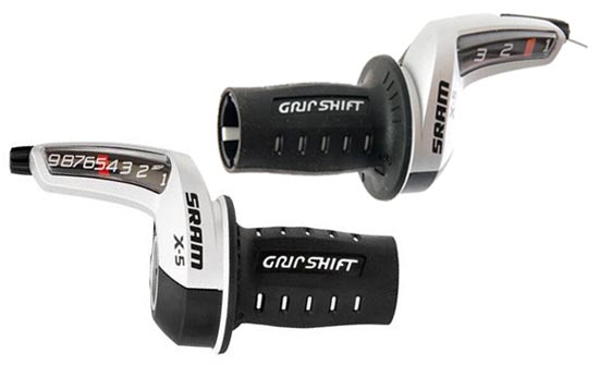 SRAM X5 3x9sp Grip Shifters - Pair