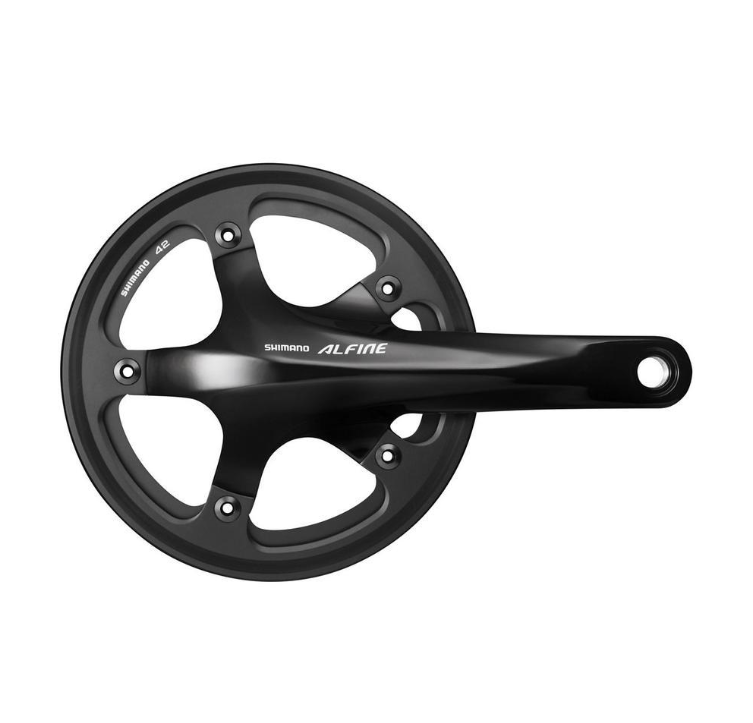 39t Shimano Alfine Single Crankset with integrated axle 170mm