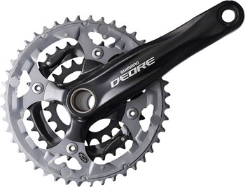 Shimano Deore M590 175mm 9-Speed Triple Crankset 22/32/44t - Black