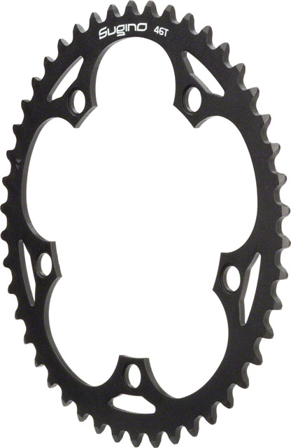 Sugino 48t x 130mm 5-Bolt Chainring Black