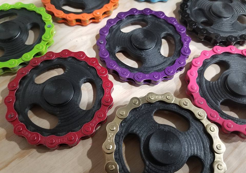GG 20T Bike Chain Fidget Spinner